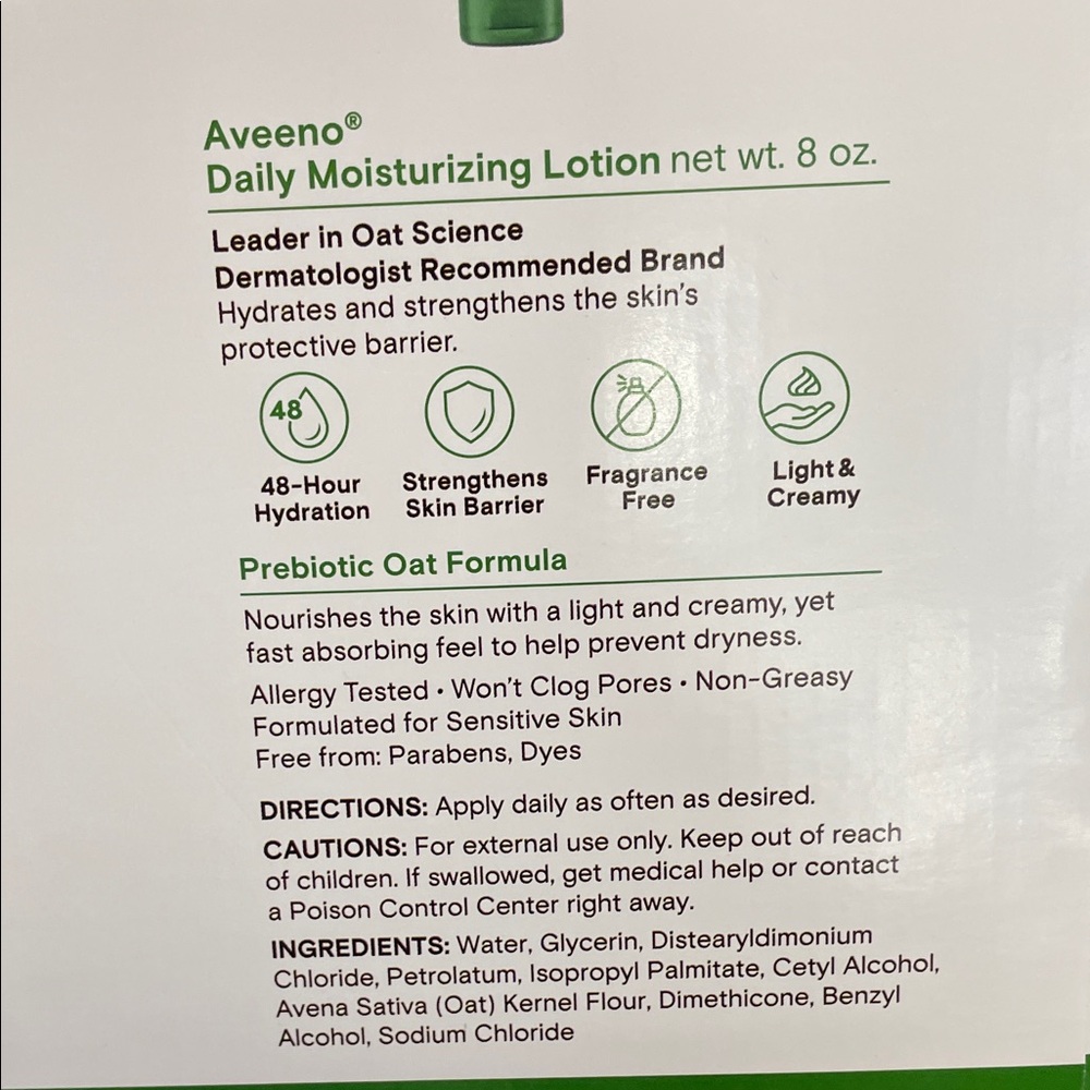 Aveeno Daily 48 Hours Moisturizing Lotion Value 2 Pack - Picture 4 of 6
